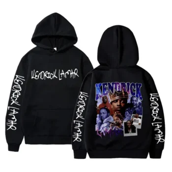 kendrick lamar double sided print hoodie