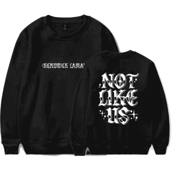 kendrick lamar sweatshirt not like us new logo printed